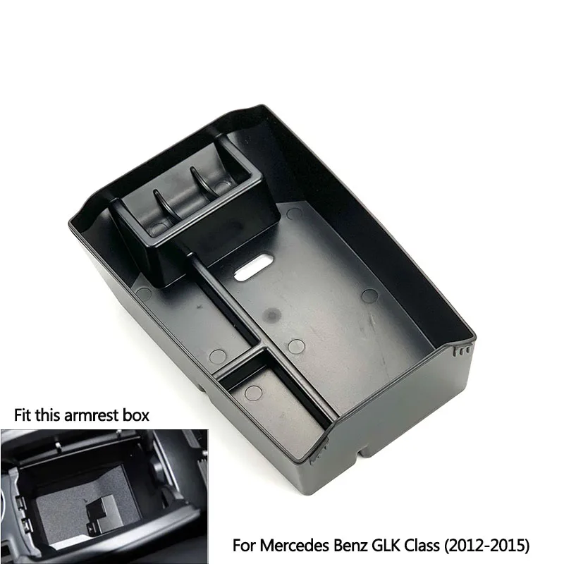 Car Center Glove Console Armrest Storage Box Secondary Storage For Mercedes Benz GLK Class X204 GLK200 220 250 300 350