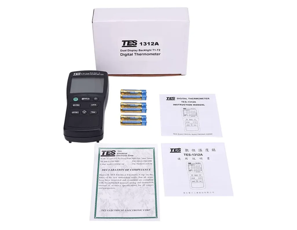 TES-1311A/1312/1313/1314/1315/1316 industrial type k thermocouple thermometer