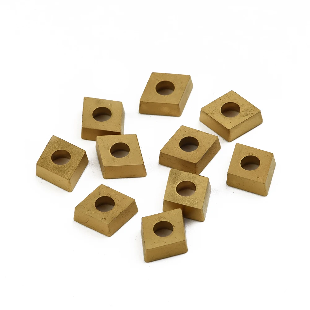 

Equipment Carbide Inserts Gold Lathe Metalworking Toolholding 10pcs Blade CNC For Turning Tool CCMT060204-HM YBC251 Industrial