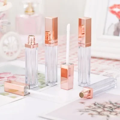 

50pcs/Lot 5ml Empty Transparent PE lip Gloss Tubes Cosmetic Container Beauty Makeup Tool Mini Refillable Bottles Lipgloss Tube