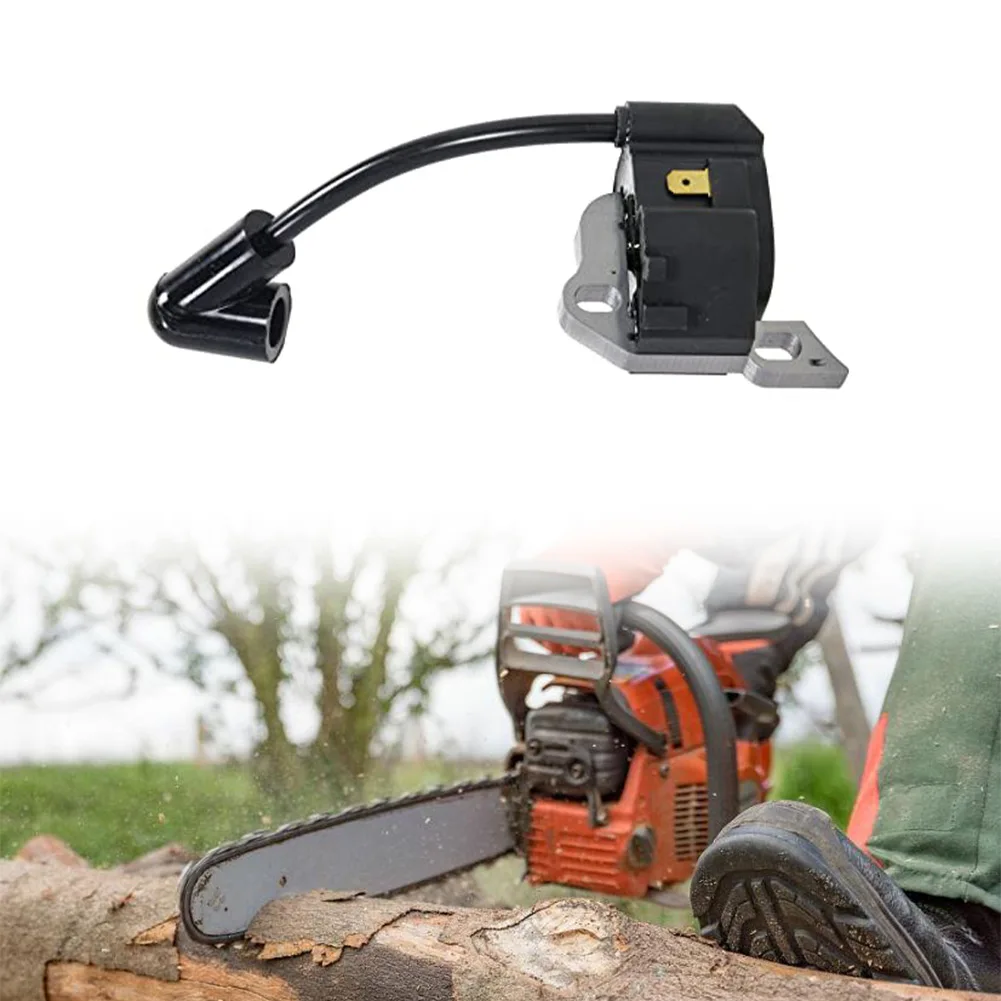 Spare Part Ignition Coil Module For Chainsaw Repair Black Easy Installation Enhanced Performance Robust Materials