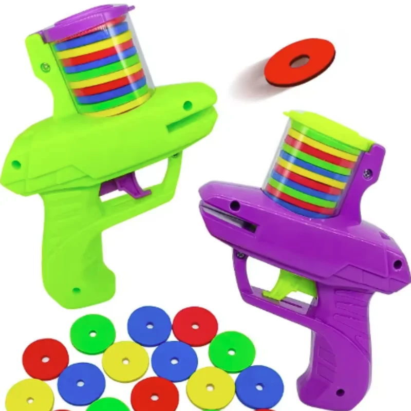 Interactive Funny Cat Toy - Creative Turnip Gun with Reusable Foam Flying Disc for Dog And Cat Hunting Pet Supplies