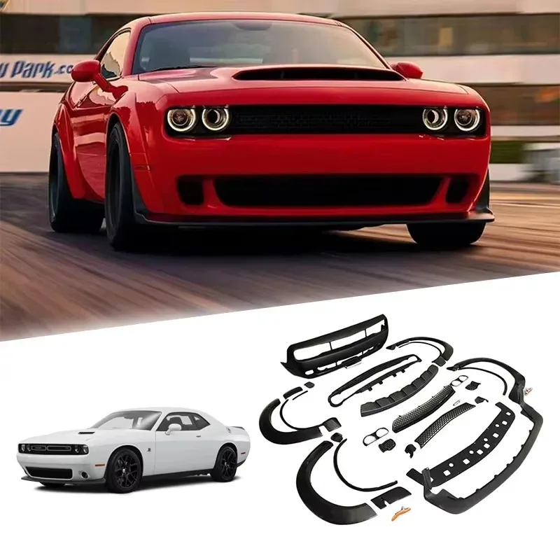 

Demon Style Car Front Bumper Wide Fender Flares Car Auto Accessories for s Challenger 2015-2023