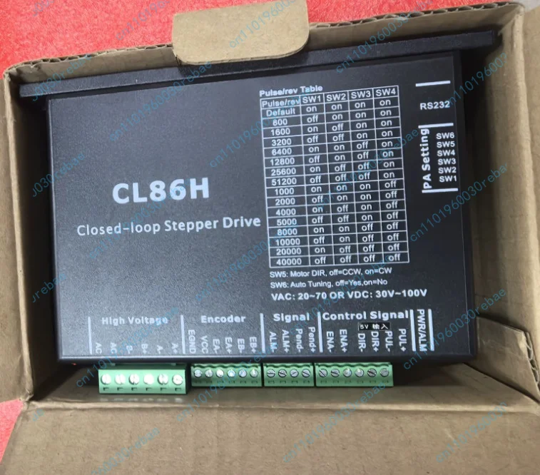 Accessories 1pcs closed loop stepper driver cl86h, input voltage 20-70vdc or 30-100vdc
