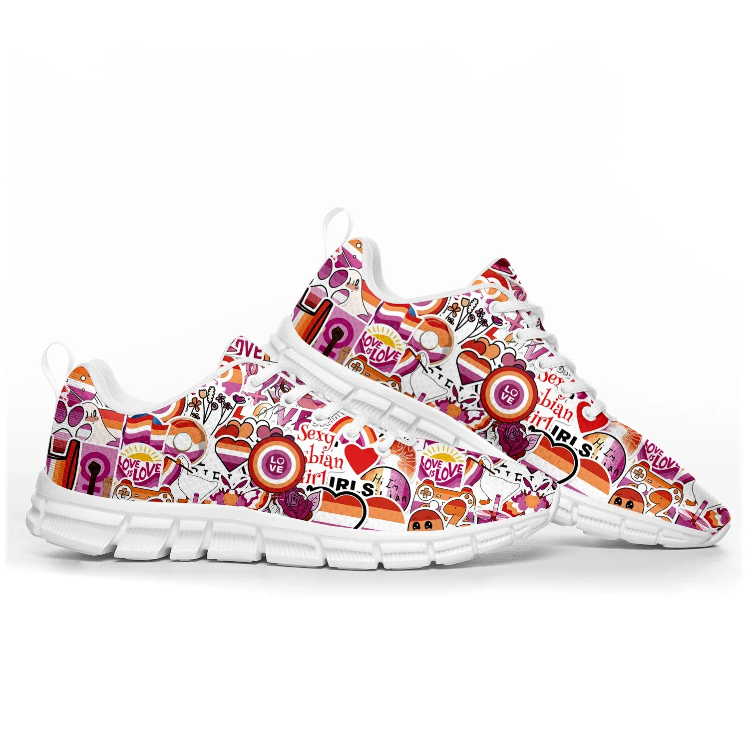 

Lesbian Pride Sports Shoes Mens Womens Customized Sneakers Casual Tailor-Made Shoe High Quality Couple