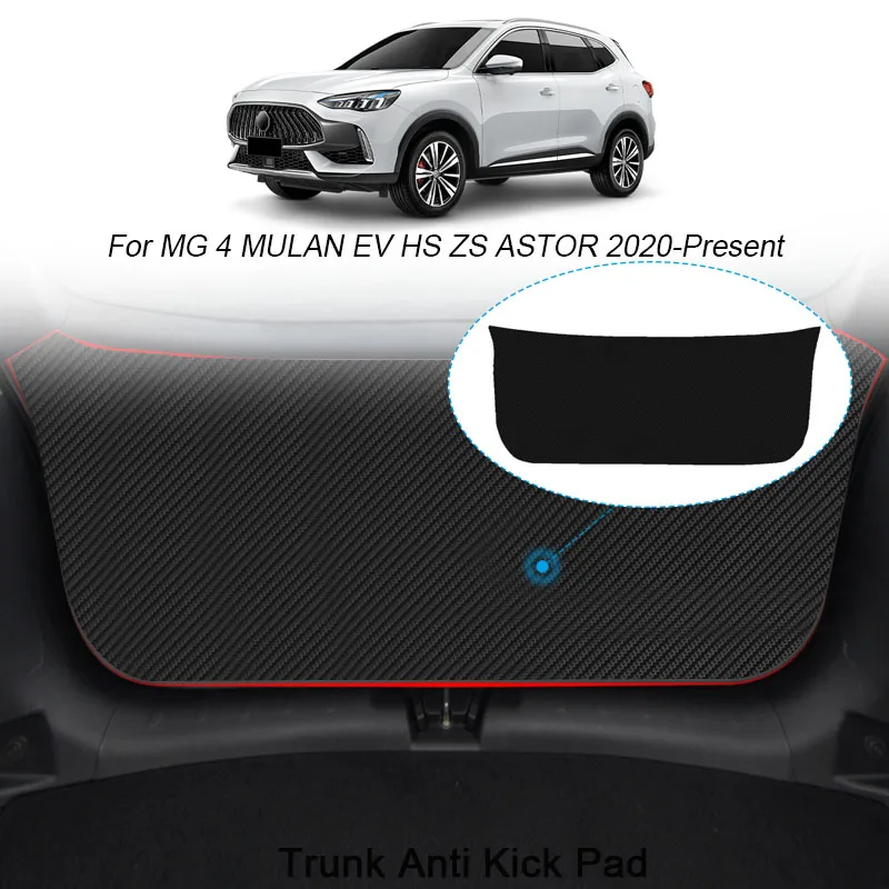 

Car PU Leather Mat For MG 4 MULAN EV HS ZS ASTOR 2020-2025 Anti-kick Cushion Trunk Weather Dustproof Protection Tailgate Sticker