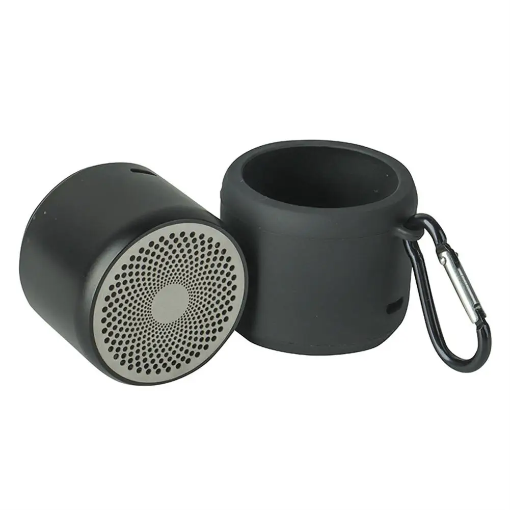 

Loudspeaker Silicone Sleeve for EWA A106 Pro Speaker Speaker Protective Shell with Metal Hook Black