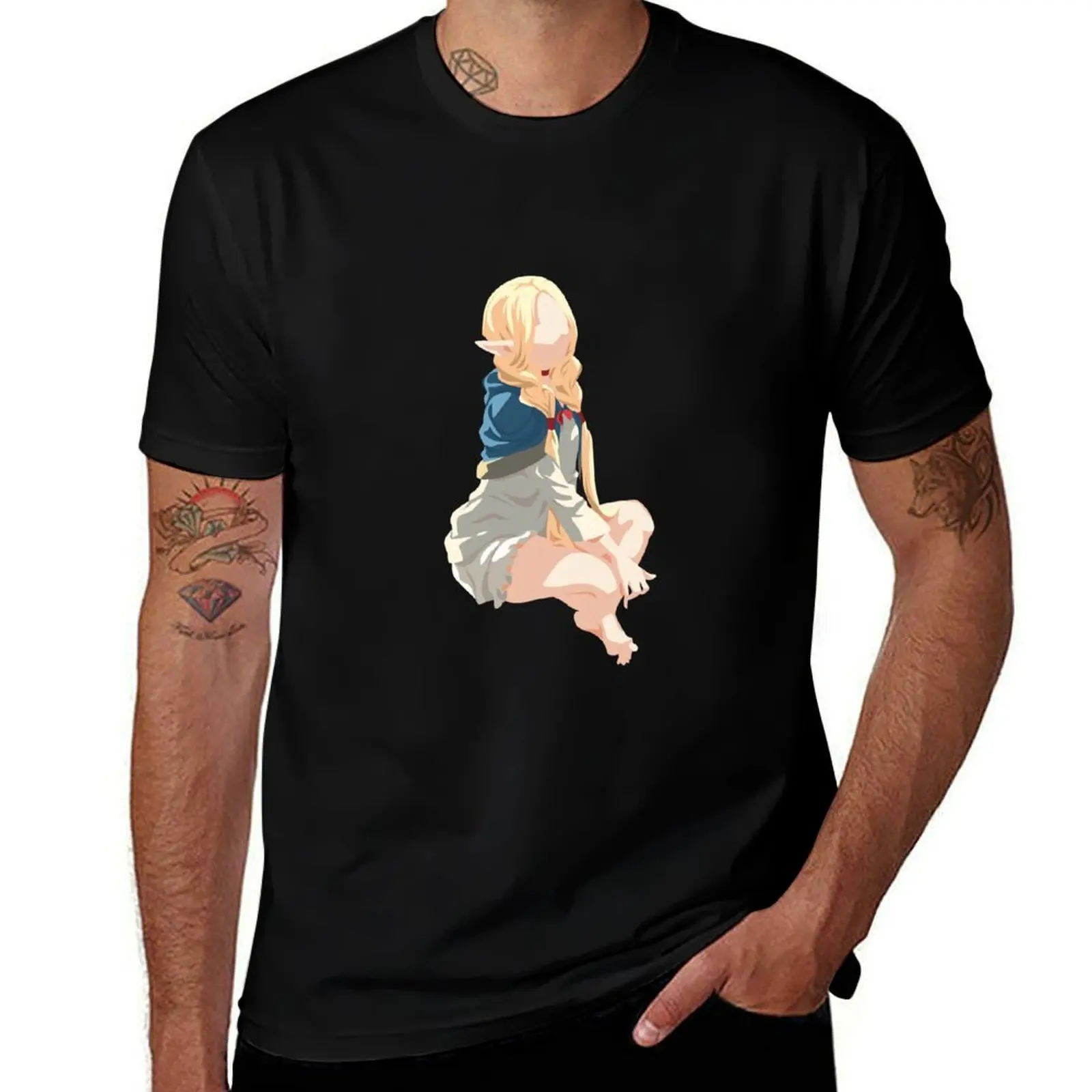 

Marcille from Delicious in Dungeon T-Shirt plain fashion shirts rapper graphic tees black t shirts for men