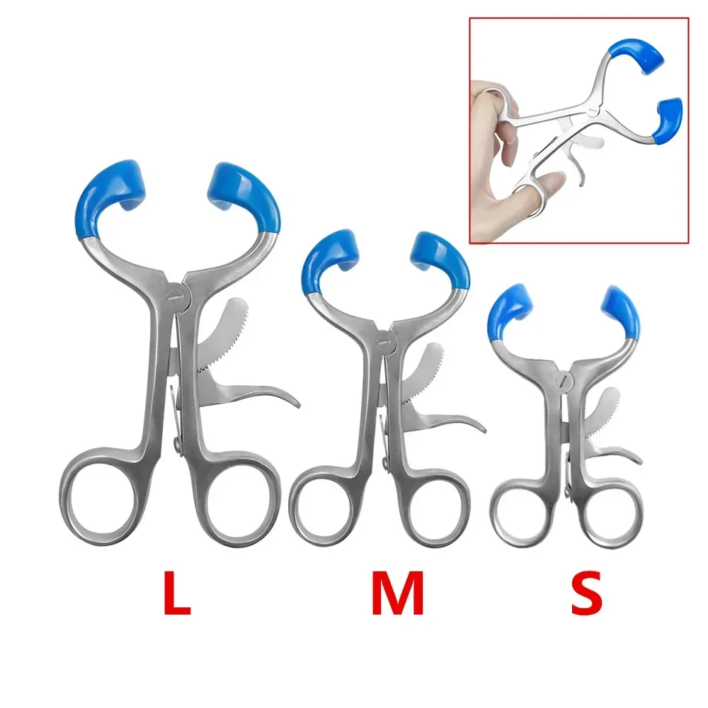 3Pcs Dental Check Retractor Orthodontic Teeth whitening Mouth Opener Expander Metal Stainless Steel Lip Retractors