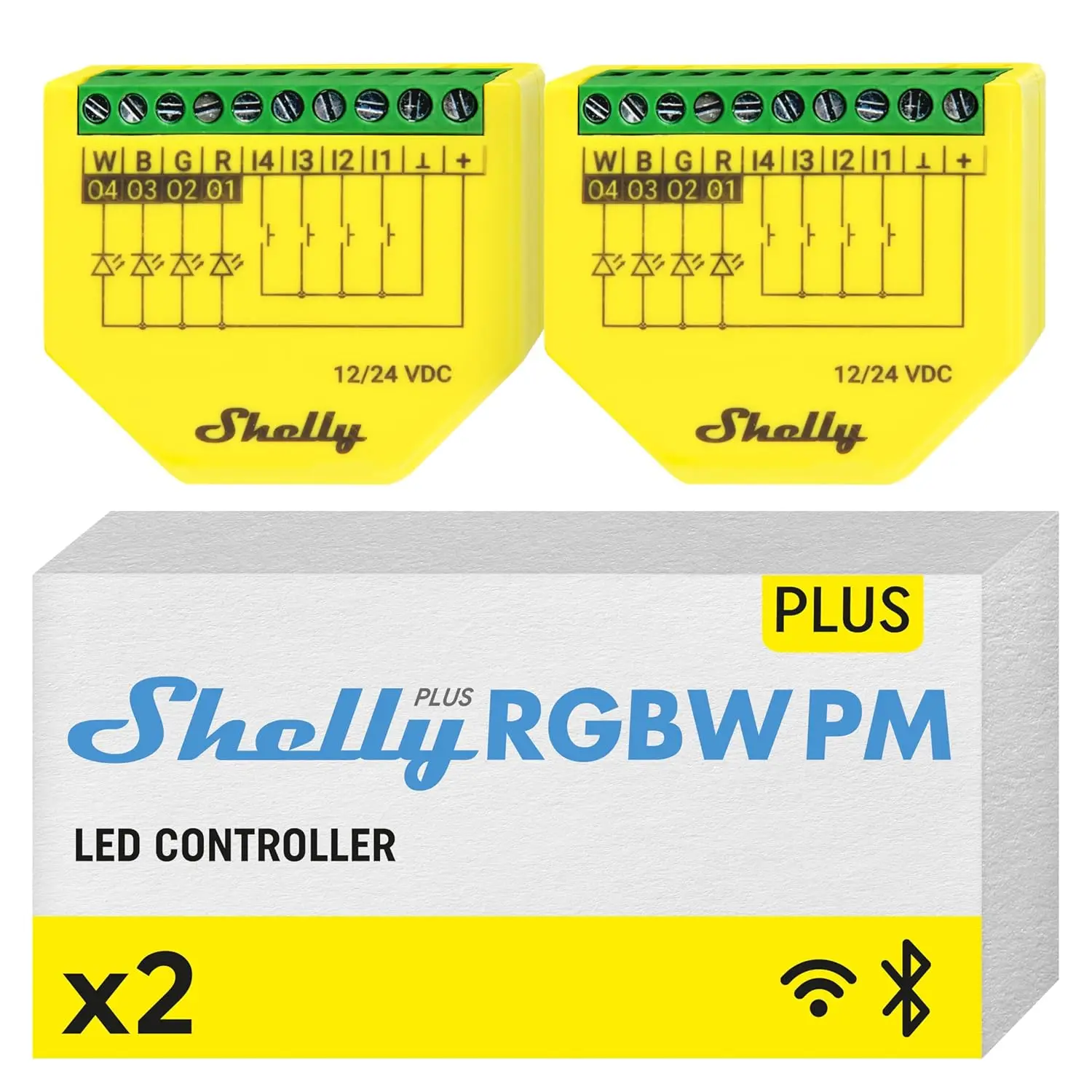 

Умный контроллер Shelly Plus RGBW PM для домашней автоматизации