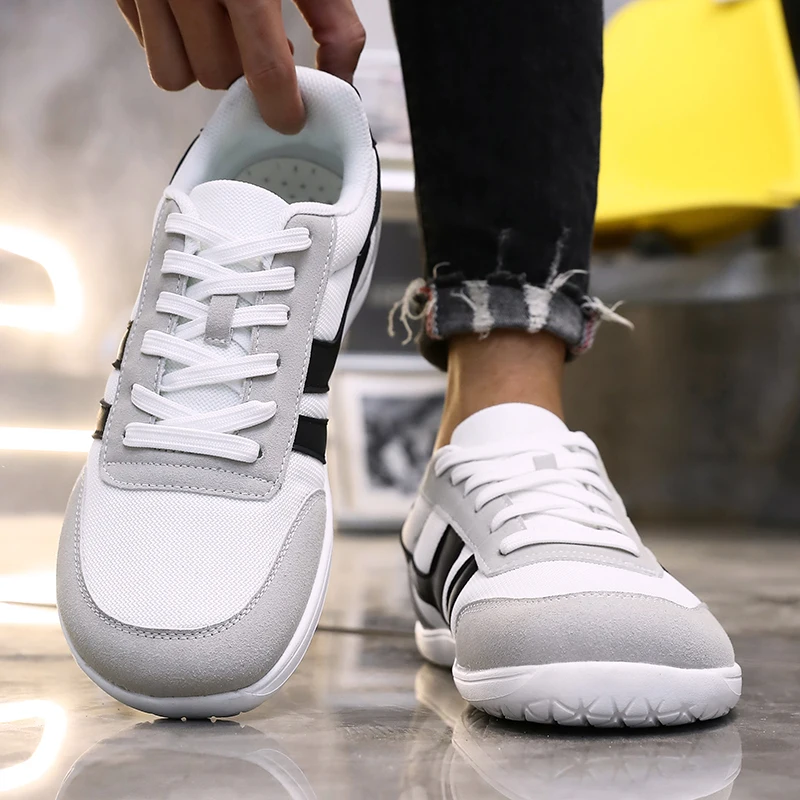 Men's Wide Toe Box Barefoot Shoes Minimalist Sports Shoes with Zero Drip Soles The Best Breathable Mesh Designer Men's Running