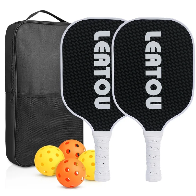 

Zoco Pickleball Paddles Set-glass Fibre Usapa Approved Lightweight Racquets Set Indoor and Outdoor Exercise for All Ages