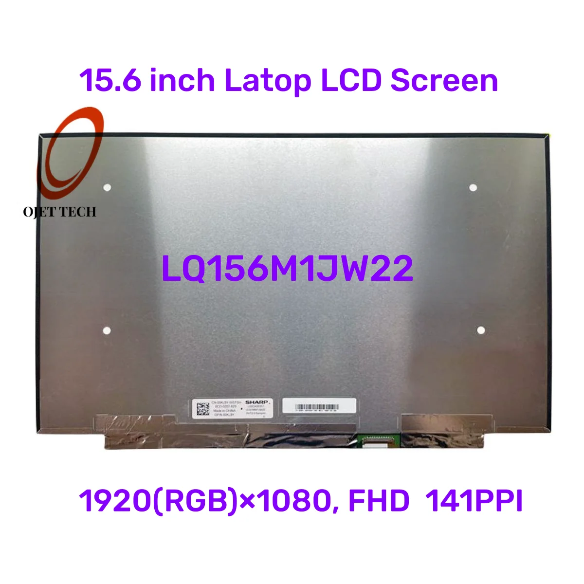 

15.6" Slim Laptop LCD Screen LQ156M1JW22 IPS 1920x1080 EDP 40Pin LED Display Panel FHD Matrix Replacement