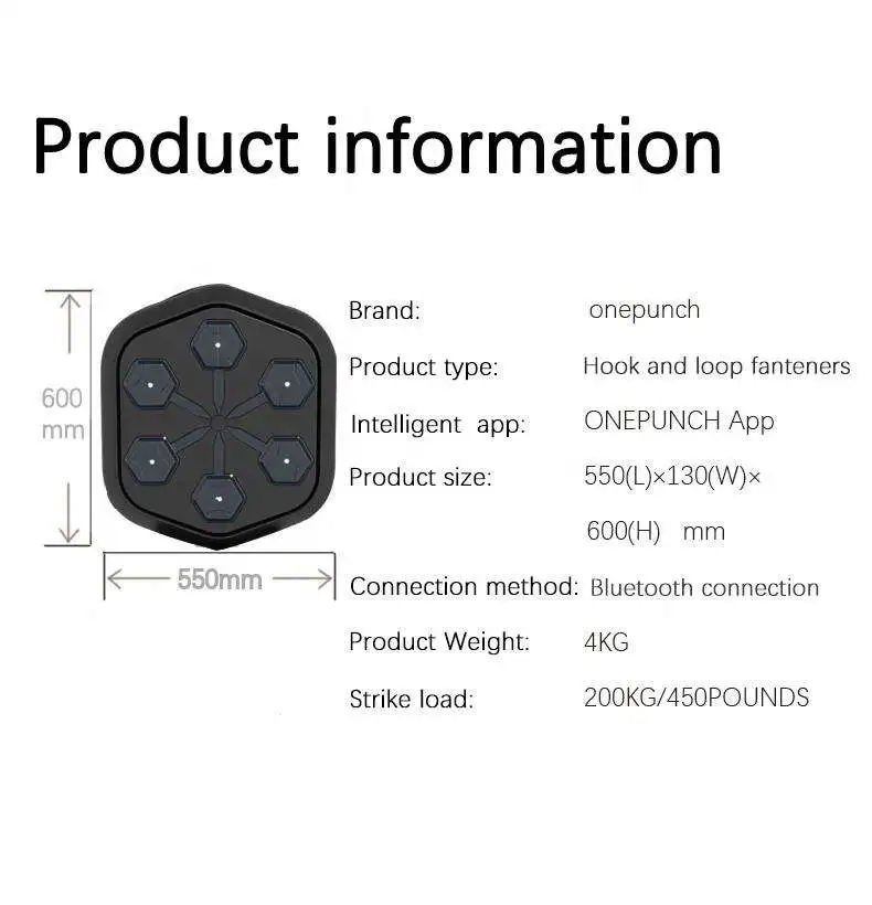 YIZHI العلامة التجارية المهنية Onepunch الموسيقى الذكية ممارسة الملاكمة آلة المهنية اللياقة البدنية معدات التدريب الملاكمة جدار الهدف