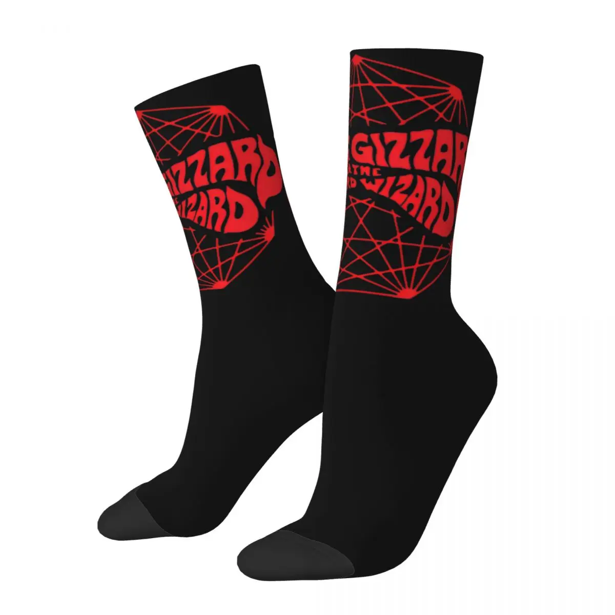 

Короткие носки King Gizzard с принтом в виде ящерицы, удобные нескользящие длинные чулки с графическим принтом, с металлическим ремешком и логотипом, идея для подарка