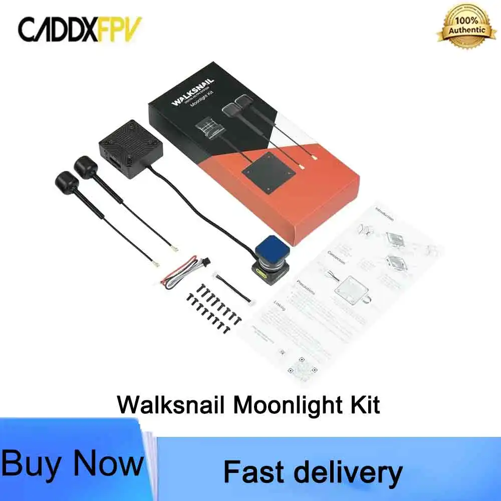 Caddx Walksnail Moonlight Kit 4k 60FPS FOV 160° Starlight Camera with Gyroflow Built-in EIS Dual Antennas for FPV Drone RC