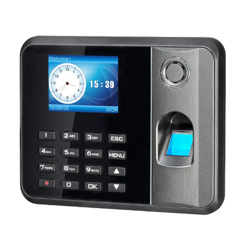 TM2800ลายนิ้วมือเครื่อง Self-Service เวลาเครื่องการสนับสนุนหลายภาษา