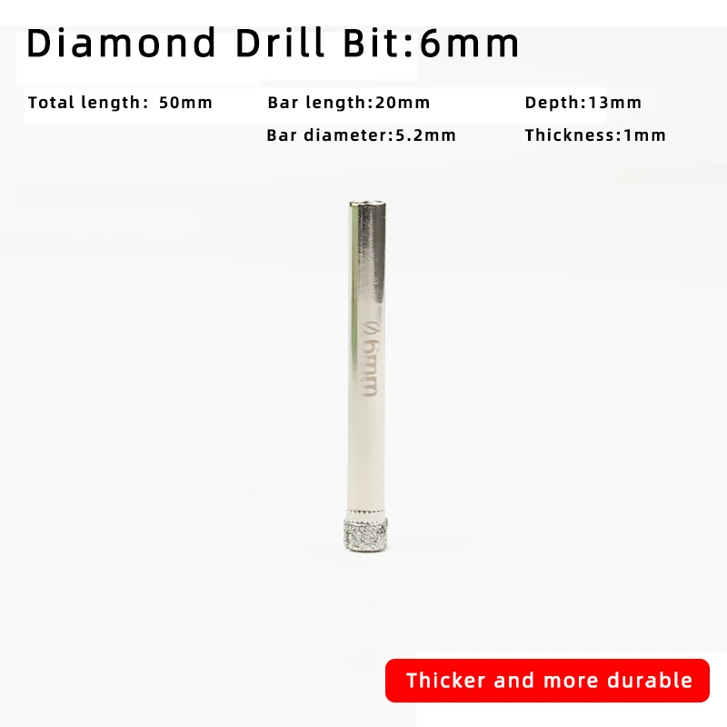 6-100mm Diamond Drill Bit 1pcs Tile Marble Glass Ceramic Granite Porcelain Brick Quartz Hole Opener Hole Saw Cutting Tools