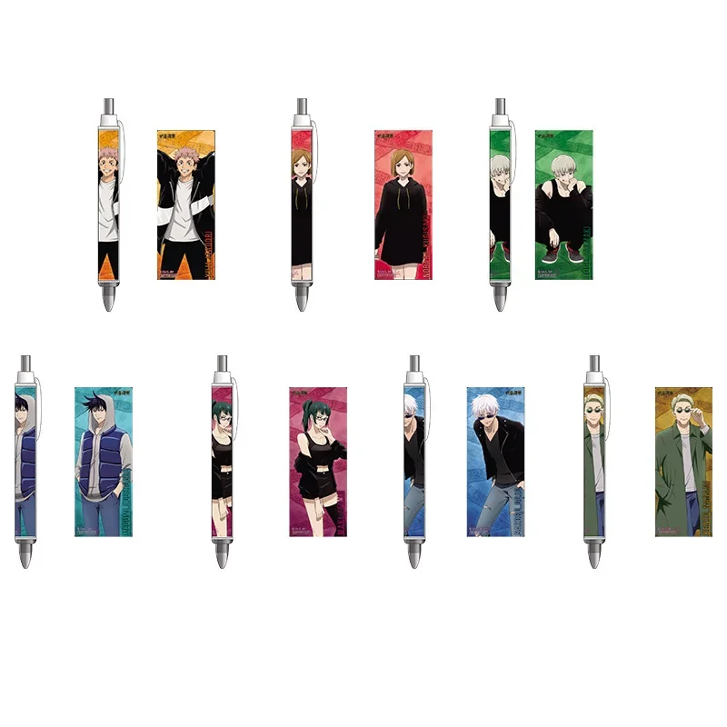 

Itadori Yuji Satoru Gojo Ryomen Sukuna Popular Anime Peripheral Series Push Ballpoint Pen Cartoon Black Gel Pen Student Gifts