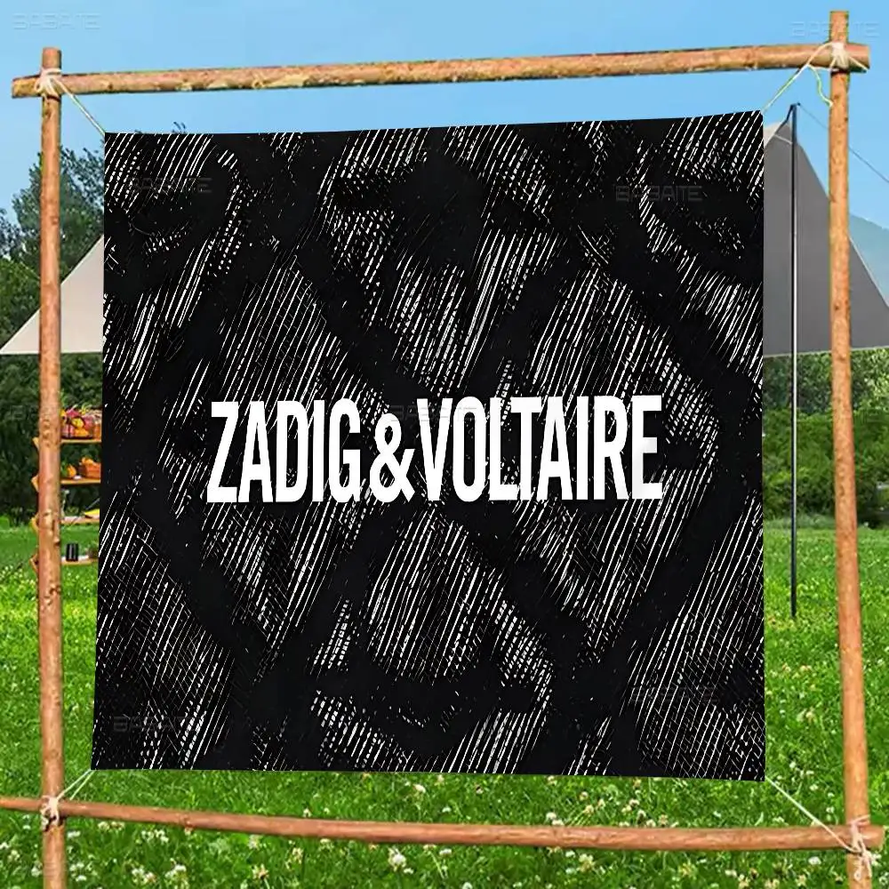 Bandera de dibujos animados de Z-Zadig y V-Voltaire, arte de ciencia ficción, decoración para el hogar, decoración para la pared, cartel decorativo para el hogar