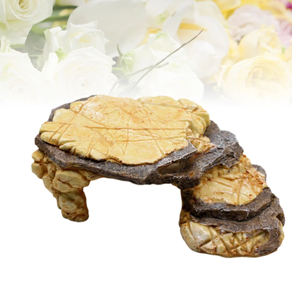 

Large Tortoise Basking Platform Resin Simulation Design Aquarium Tank Decoration Turtle Platform Tortoise Terrace