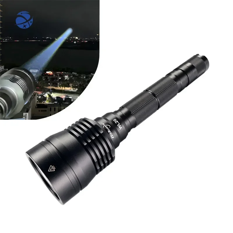 OEM ODM  Lanterna 3Km Long Range 15W  Lazer Narrow Beam Rechargeable  Flash Light Strong Lep Torches Flashlight