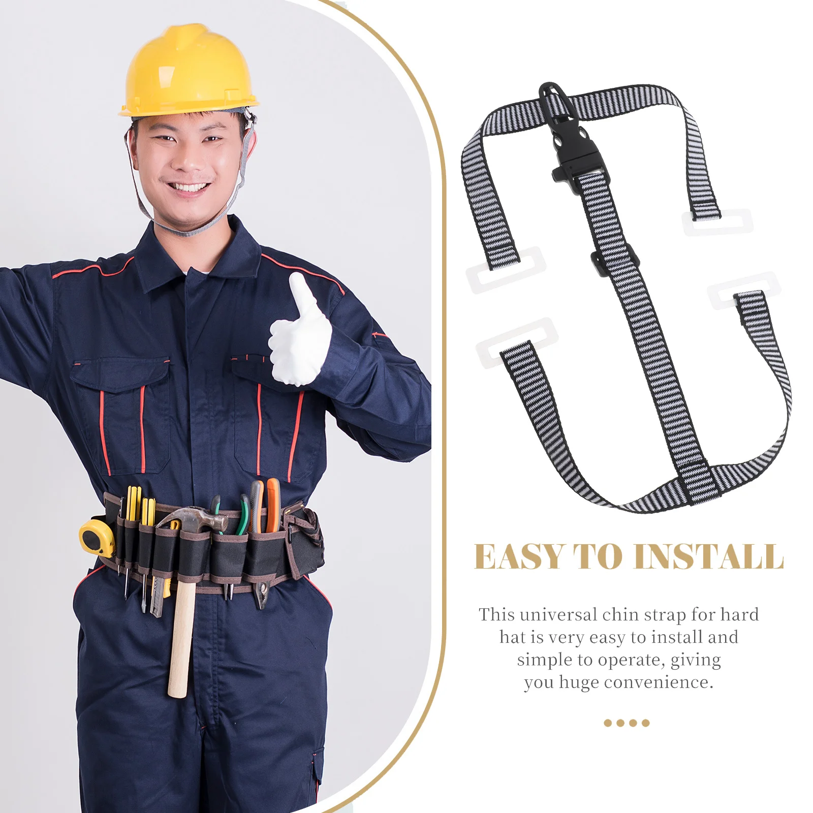 Hard Hat Safety Accessories Y-shaped Chin Strap Four-point (black) 1pcs Chain Liner Professional Straps Supplies Lift