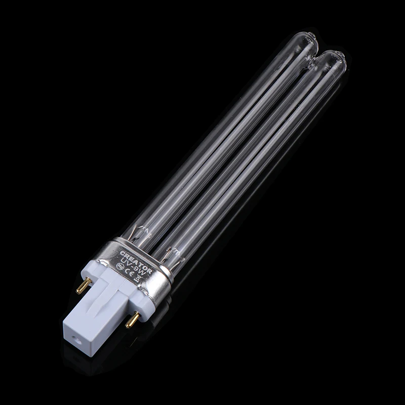 1pc 9w Replacement UV Lamp Bulb Spare Tube For Hw-303b 304b 404b Jup-01 Uv Canister Filter Cf400uv Cf500uv G23 2 Pin