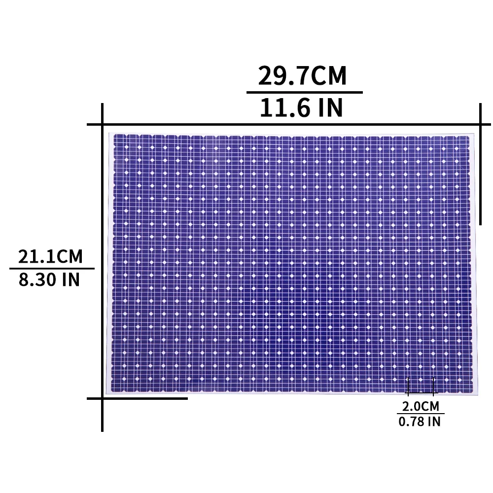 Niebieska tablica fotowoltaiczna w rozmiarze A4 naklejki symulacyjne diy modelowanie czarny Panel słoneczny pasek z tyłu kleju nie może być