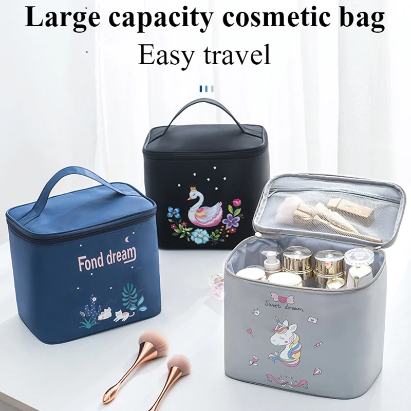 Women Cosmetic Bag Large Capacity Travel Organizer Waterproof Makeup Case Travel Multifunctional Pouch Toiletry Kit Neceser 2022