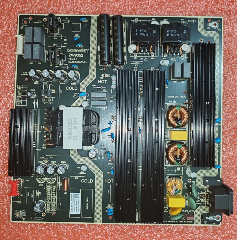 

ZW9352 81T-PBE122-Z330001 LED TV power board tested well physical photo