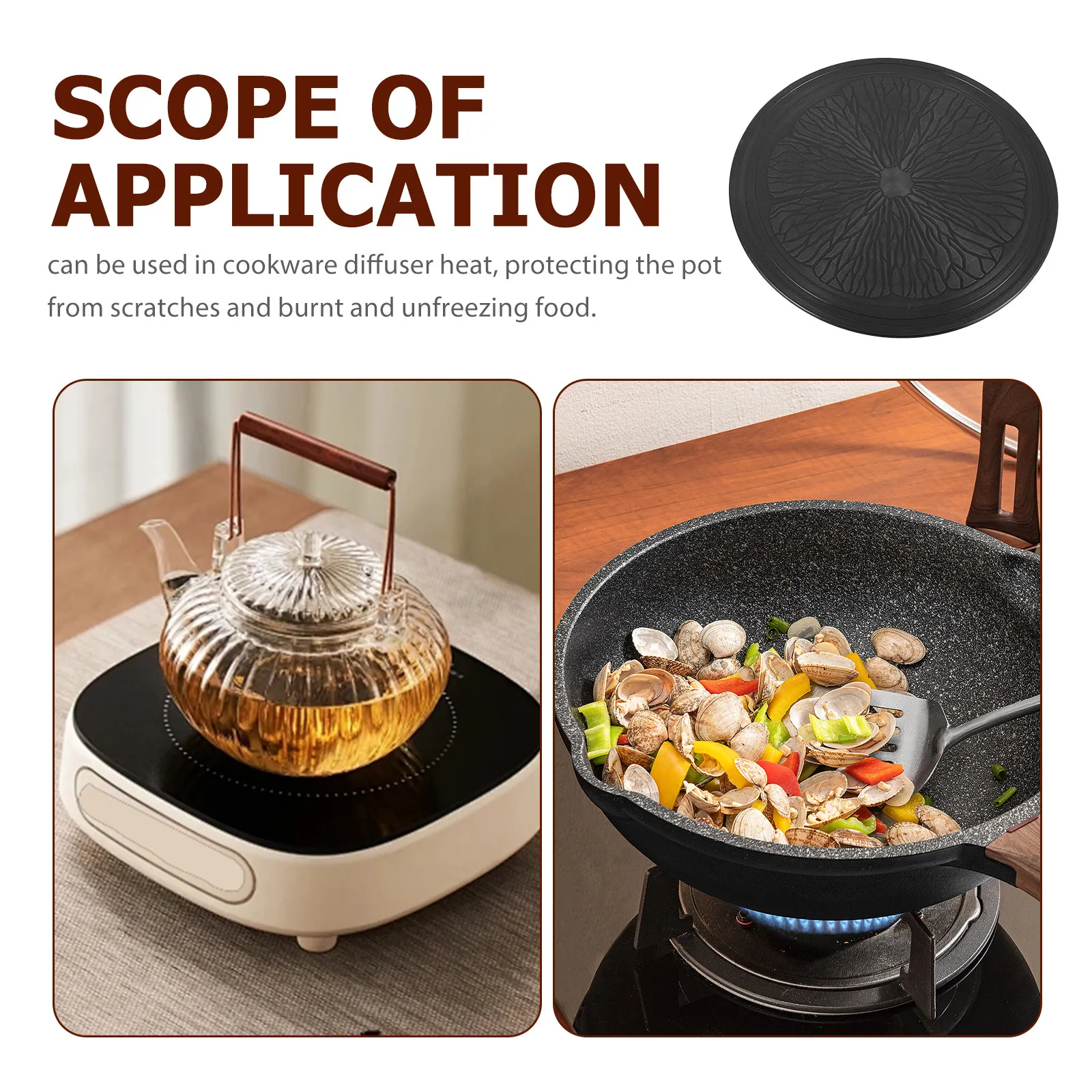 Aluminum Stove Thawing Plate Heat Diffuser for Gas Stove Kitchen Cooktop Protector Multipurpose Thermal Guide Plate Energy