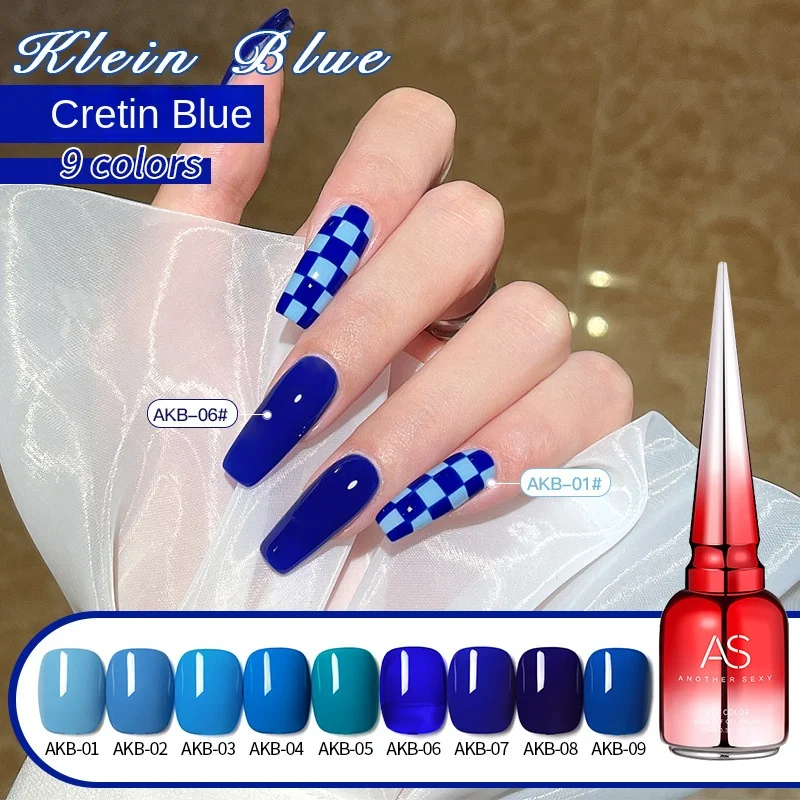 

Popular Color Gel Nail Polish Summer 2023 White Klein Blue Small Set for Nail Beauty Shop