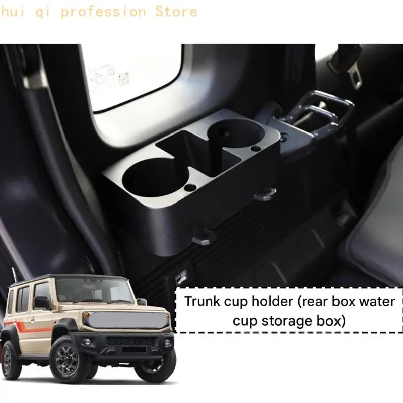 Hintere Gepäckablage für Jimny JC74 mit zwei Tassenfächern und Behälter H8WE – Detail 3