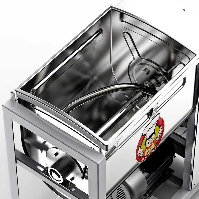 Máquina comercial para amasar fideos, mezclador de harina de gran capacidad, totalmente automático, 5-25KG