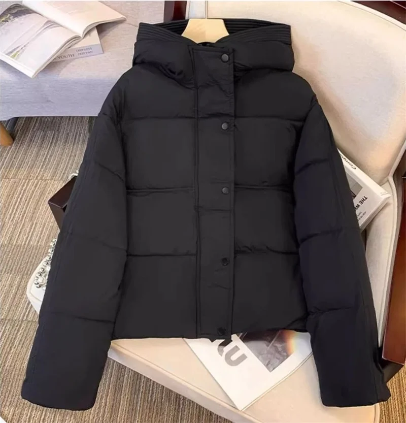 Parka grossa e solta para mulheres, jaqueta de algodão, casaco longo casual, roupa impermeável, nova, inverno, 2022