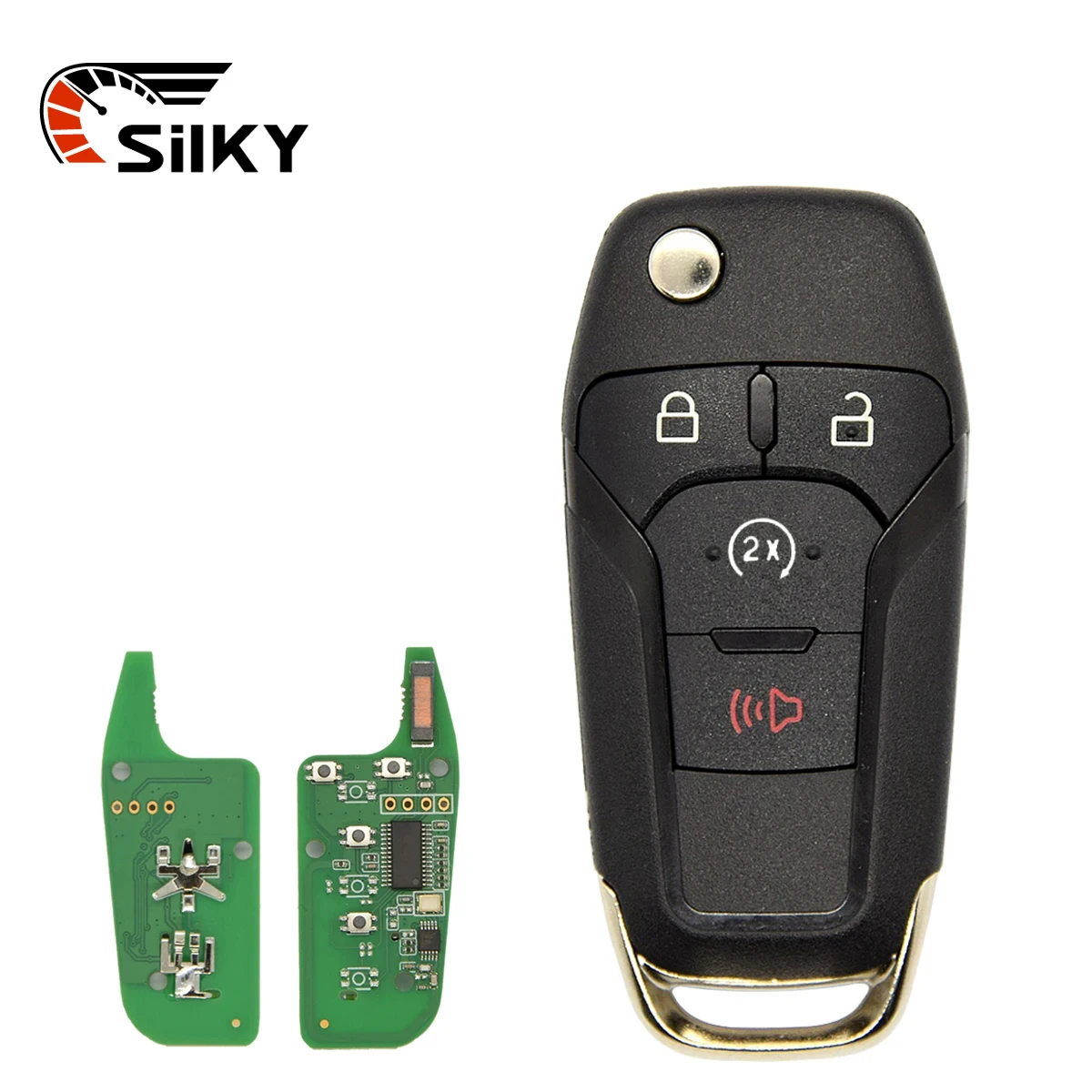 SilKY  chave remota do carro para Ford F150 250 2015-2020, entrada keyless, 4 botões, N5F-A08TDA, 902MHz, 49 Chip 