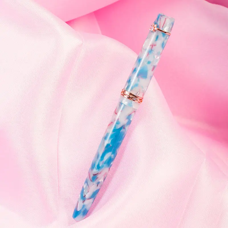 MAISHAN Import Resin Fountain PenGold/Silver Blade Nib F 0.5mm Ink Pen Writing Pen School  Student Art Exercise Signature Office