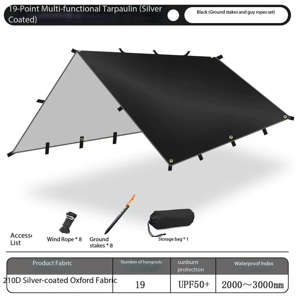 4×4m-thick-300d-oxford-waterproof-sunshade-awning-outdoor-camping-20-hanging-points-6x8-oversized-sun-shelter-tent
