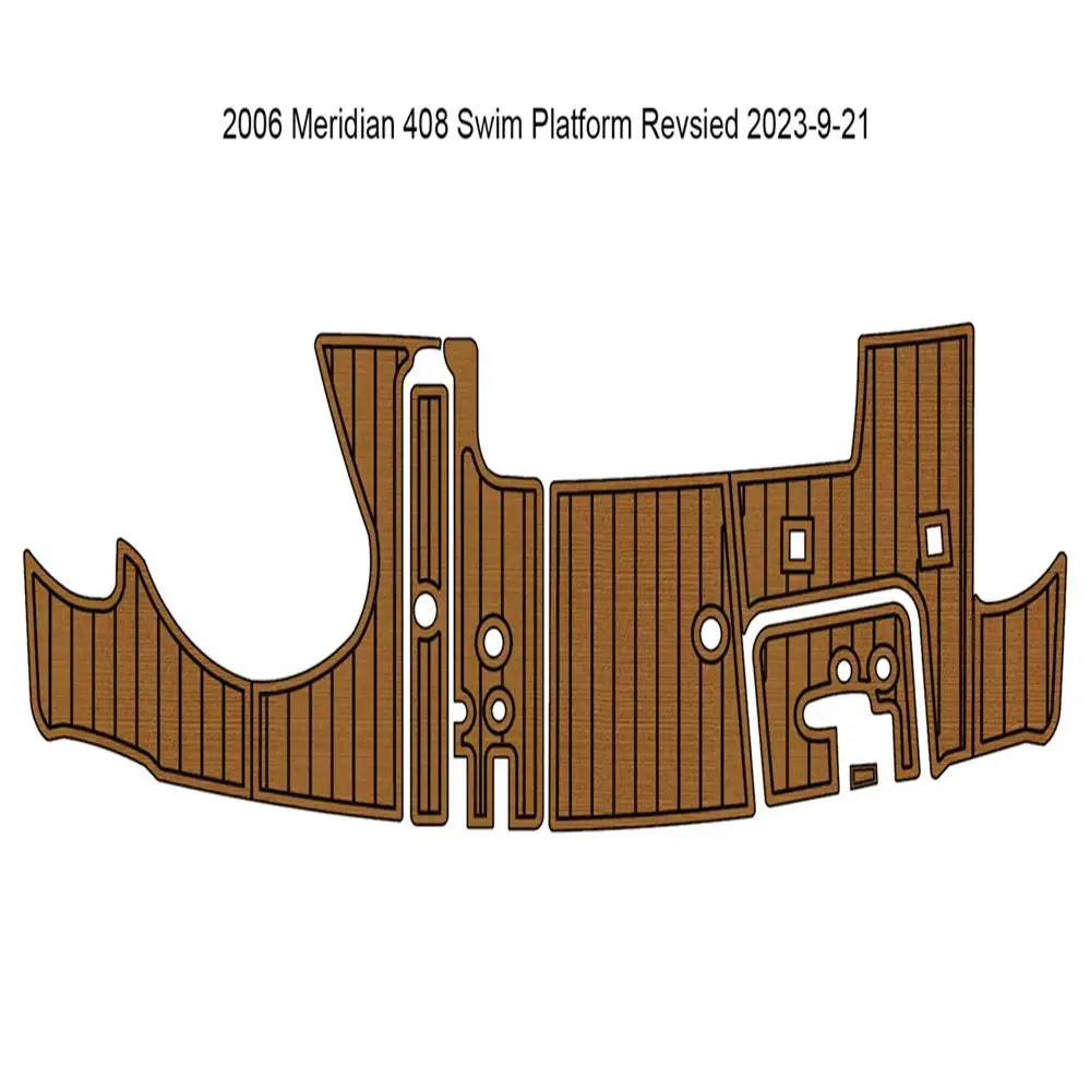 

2006 Meridian 408 Swim Platform Step Pad Boat EVA Foam Faux Teak Deck Floor Mat SeaDek MarineMat Style Self Adhesive g1a6