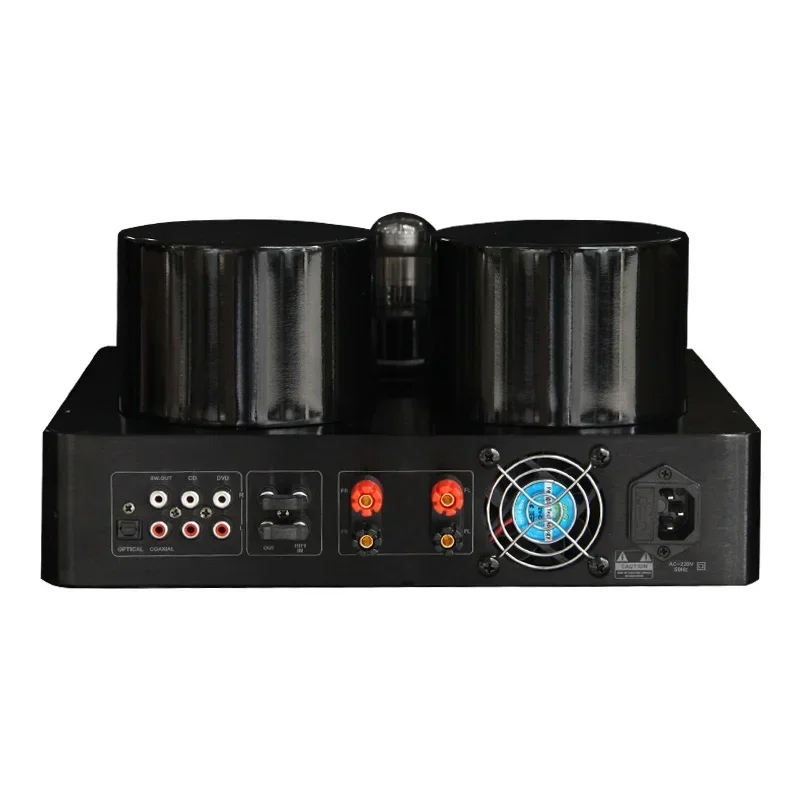 

200w*2 6u1 6a2 Vacuum Tube Amplifier High Power Bluetooth 5.0 Vu Meter Support Fiber Coaxial Input Transistor Audio Amplifier