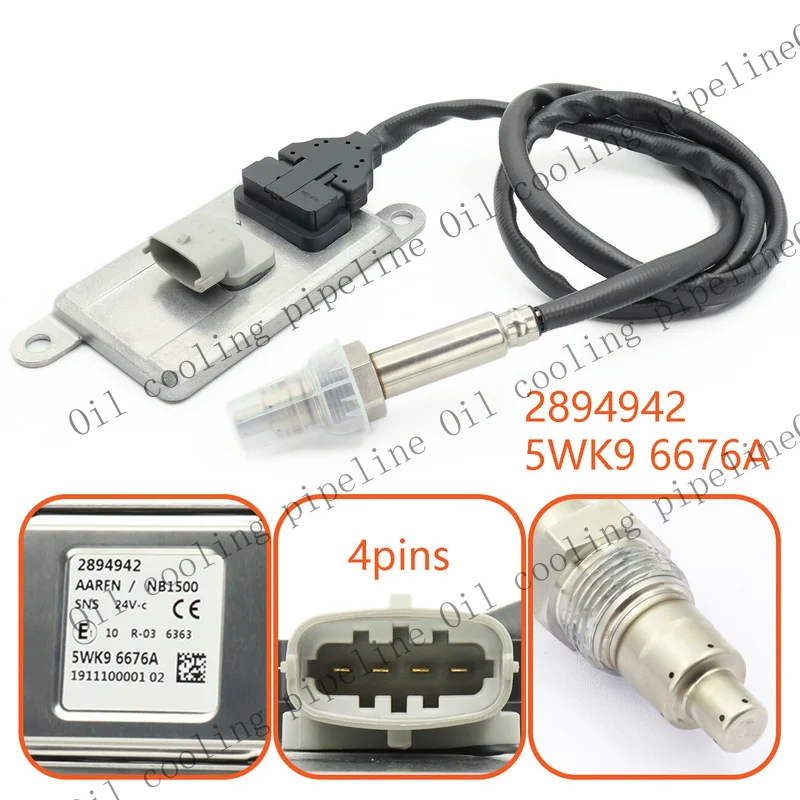 A+ Nitrogen Oxide Sensor 2894942 for Cummins 15L ISX QSX Engines 5WK9 6676A