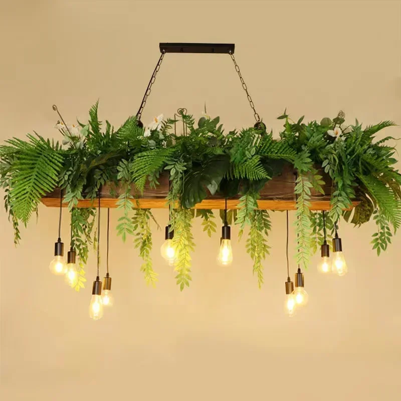 

Bar Hanging Chandeliers Creative Restaurant Pendant Light Living Dining Table Room Home Decoration Bedroom Courtyard Plant