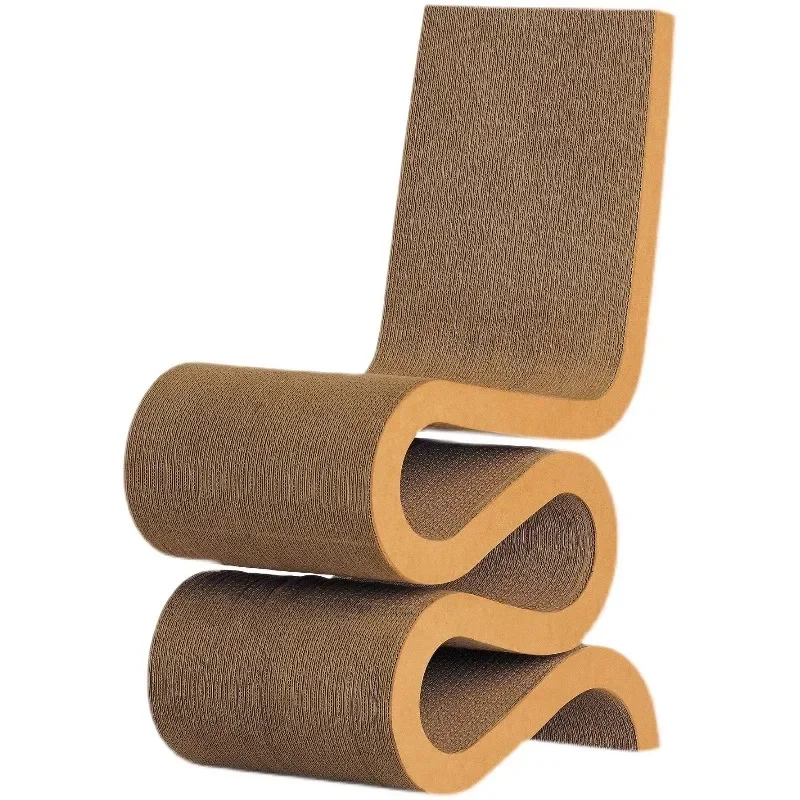FRP Abstract Art S-Shaped Chair Home Art Model Room Backrest Leisure Chair