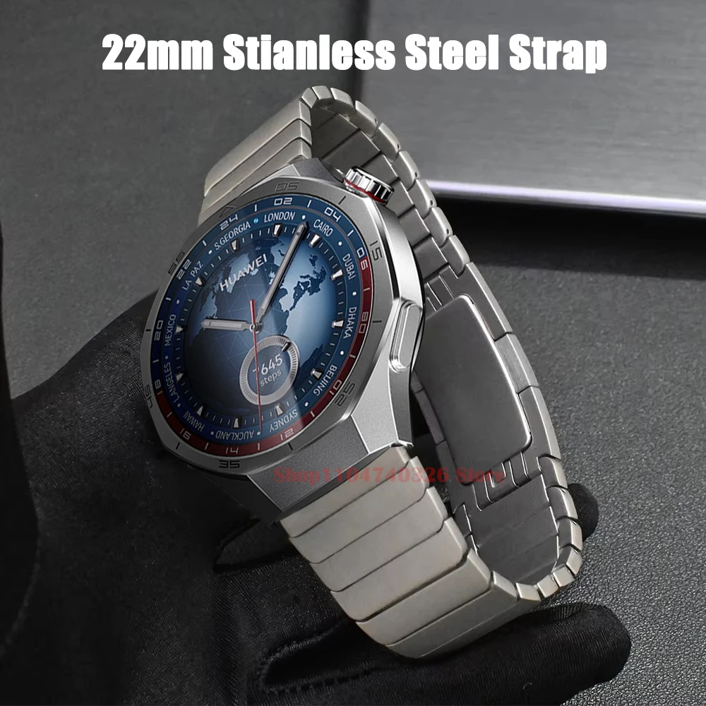 Luxucy Metal Strap For Huawei Watch GT 5 Pro 46mm GT5 GT4 GT3 GT2 Stianless Steel Watchband For Huawei Watch 4/3 Pro 22MM Band