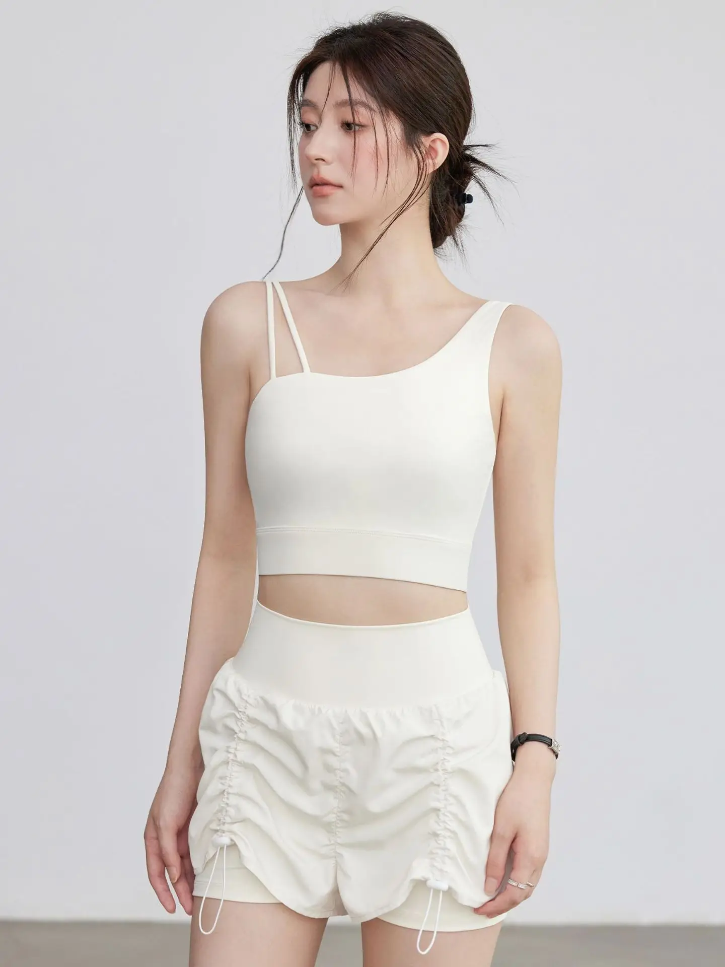 

High Waist Sports Shorts Women's Summer Fitness Tight Pants Yoga Training Outerwear Pants Anti-Light Running Shorts