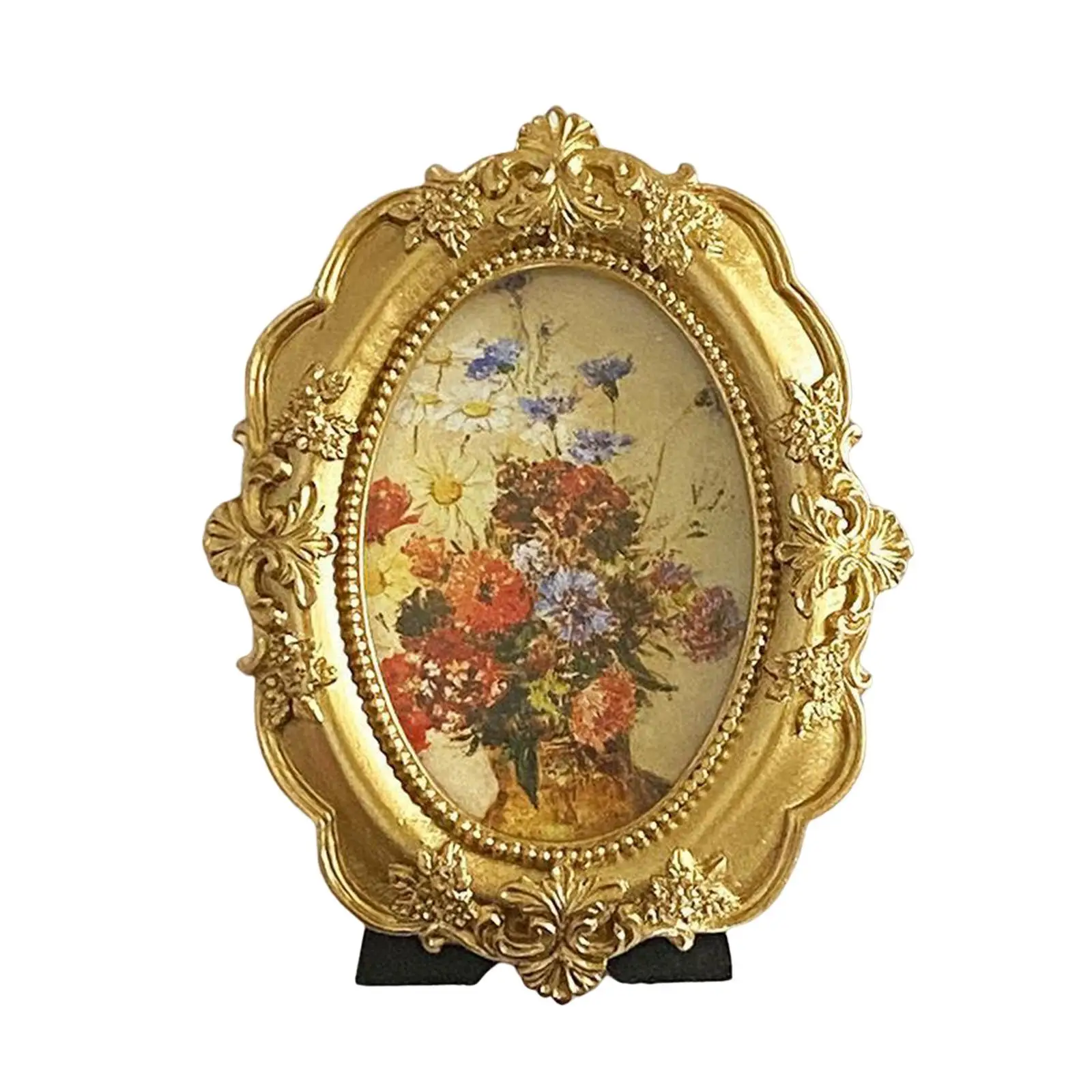 Elegant Hanging Photo Frame for Home and Office Decor, Gold Finish, 10cmx15cm