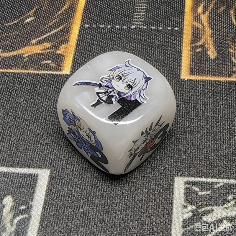 New YGO Token Sky Striker Ace-Hayate Damage Indicator Resin Dice Yu-Gi-Oh! 20mm First Attack Second Attack Counter Dice Game Toy view 3