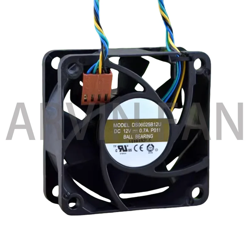 DS06025B12U P011 60mm 6cm DC 12V 0.70A Pwm Server Inverter Cooling Fan 60X60X25mm CPU PC Cooler