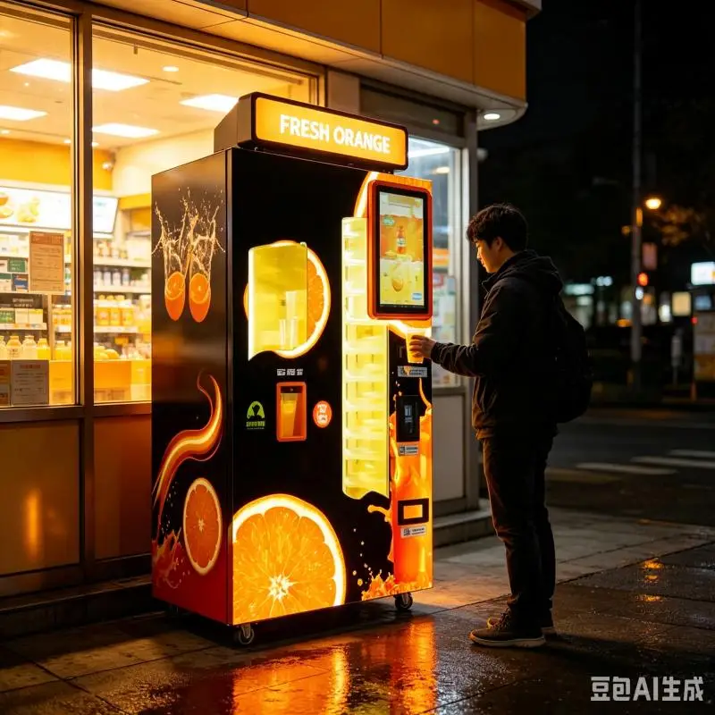 Commercial Fresh Orange Juice Vending Machine Customized Automatic Juice Maker For Business Applications